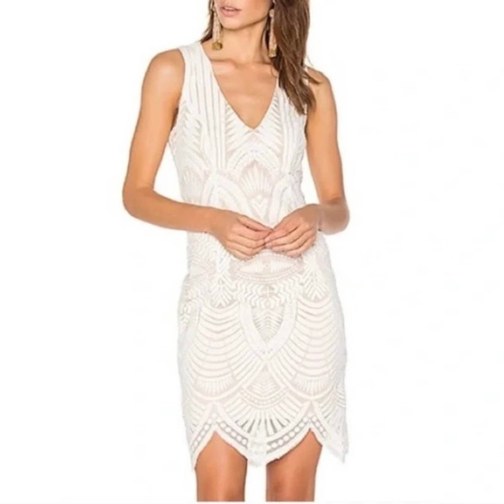 Bardot Embroidered Mesh Deco Dress, US S/Size 6